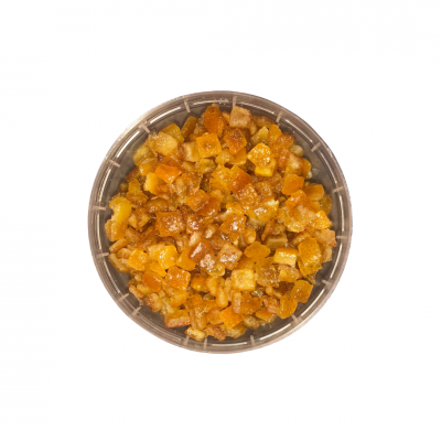 Апельсиновая корочка засахаренная "Ambrosio", кубик 6*6 мм, (100 г)