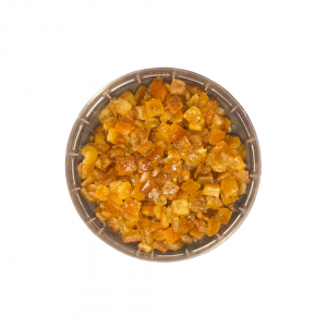 Апельсиновая корочка засахаренная "Ambrosio", кубик 6*6 мм, (250 г)