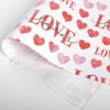 Бумага упаковочная глянцевая "Love", 70*100 см, (1 лист)