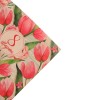 Бумага упаковочная крафтовая "Тюльпаны на 8 марта", 50*70 см, (1 лист)