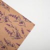 Бумага упаковочная крафтовая "Ветки лаванды", 50*70 см, (1 лист)