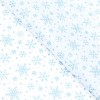 Бумага упаковочная тишью "Снежинки на белом",50 х 66 см, (1 шт) 