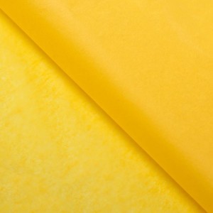 Бумага упаковочная тишью "Желтый", 50*66 см, (10 листов)