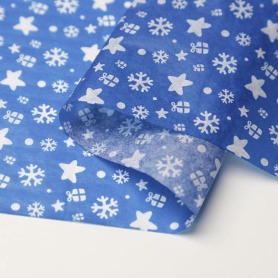 Бумага упаковочная тишью «Снежинка», 50 × 70 см, (1 лист)