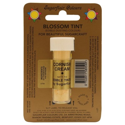 Цветочная пыльца Sugarflair Cornish Cream D105 (Светло-желтая) 7 мл