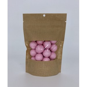 Драже сахарное "Перламутровые шары розовые, с шоколадной начинкой", 100г
