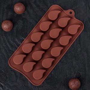 Форма для льда и шоколада, 15ячеек, 21,5х10,4х1,3см "Капелька"