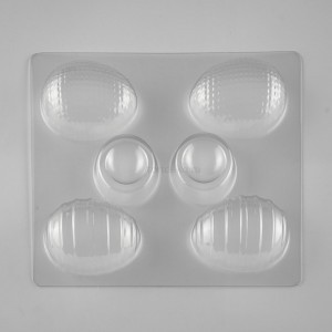 Форма пластиковая для шоколада «Яйцо 3D с подставкой»