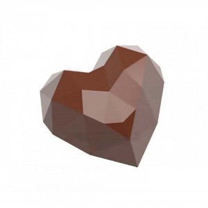Форма поликарбонатная CF0245 "Сердце алмазное", 21 ячейка, 275х135х24 мм