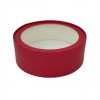 К153/2 Коробка под зефир и печенье, матовая, круглая с окном, D=200 мм H=70 мм (красная)