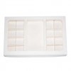 К156 Коробка с окном для конфет 300*195*30 мм (8+8) + для шоколад.плитки 160*80 мм (белая)
