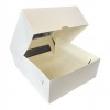 К178 Коробка для торта с двумя окошками 240*240*100 мм, (картон) белый   