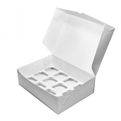 К19 Коробка на 12 капкейков, белая, 330*250*100 мм