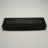 К75/1 Коробка матовая для конфет с пластиковой крышкой 235*70*30 мм, черная