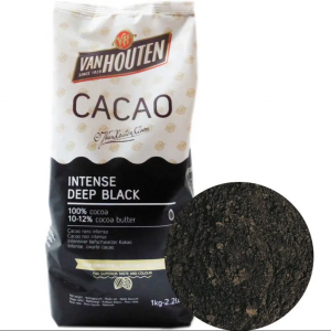 Какао-порошок алкализованный "Van Houten", интенсивный черный, 10-12%, (100 г)