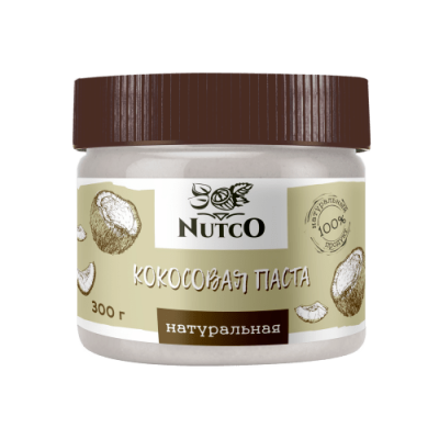 Кокосовая паста натуральная NUTCO, 300 г