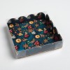 Коробка для кондитерских изделий с PVC крышкой «С Новым годом!», 13 х 13 х 3 см