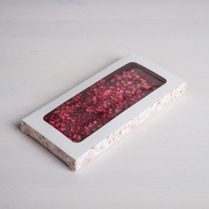 Коробка для шоколада «Нежность», с окном, 17,3 × 8,8 × 1,5 см 