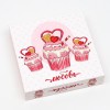 Коробка на 16 конфет "Любовь", 17,7 х 17,7 х 3,8 см 