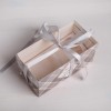 Коробка на 2 капкейка с пластиковой крышкой "Всего самого лучшего", 16 х 8 х 7,5 см