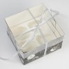 Коробка на 4 капкейка с пластиковой крышкой «Gold» (С Новым Годом!), 16 × 16 × 10 см