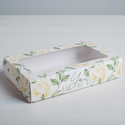 Коробка складная Flowers, 20 × 12 × 4 см