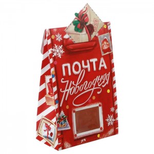 Коробка складная «Почта новогодняя», 15 × 7 × 22 см    
