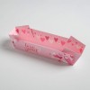 Коробочка для макарон с PVC крышкой "Love is sweet", 19,5 х 5 х 4,5 см