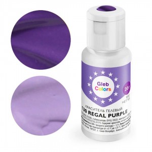 Краситель гелевый "Gleb Colors" 130 Regal Purple (Королевский фиолетовый), 20 г