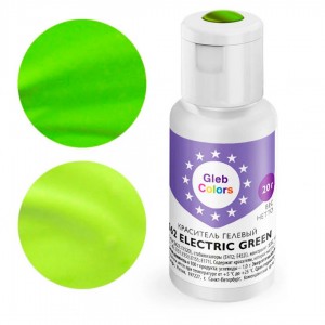 Краситель гелевый "Gleb Colors" 162 Electric Green (Зеленый электрик), 20 г
