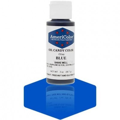 Краситель гелевый жирорастворимый "AmeriColor" Blue CC02 (Америколор Голубой) 56 г
