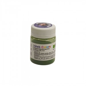 Краситель сухой жирорастворимый Gleb Colors E102, E133 (Зеленый) 10 г