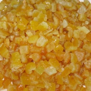 Лимонная корочка засахаренная "Ambrosio", кубик 4*4 мм, (100 г)