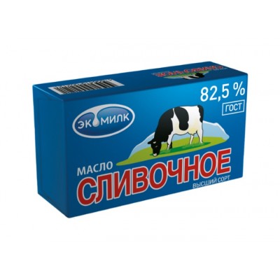 Масло сливочное "Экомилк" 82,5%, 450 г 