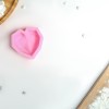 Молд силиконовый 7×6,5 см "Сердце"