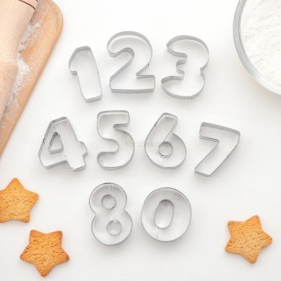 Набор форм для печенья из 9 шт "Цифры"