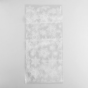 Пакет подарочный пластиковый «Снежинки», 20*40 см 