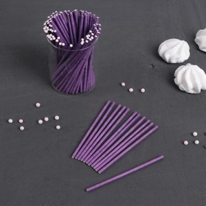 Палочки для кейкпопсов 10 см (в наборе 100 шт), цвет фиолетовый