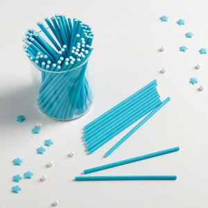 Палочки для кейкпопсов 10×0,2 см, 100 шт, цвет синий