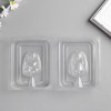 Пластиковая форма 3D "Зайка сидит с сердечком" (набор 2 детали) 