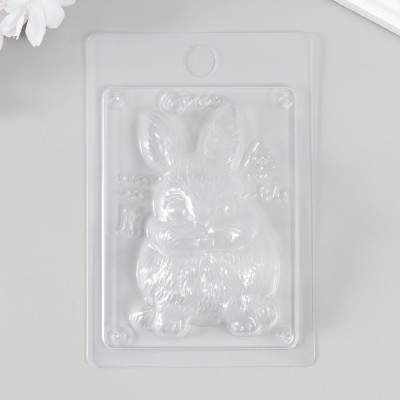 Пластиковая форма "Кролик упитанный" 10,2х6,5 см 
