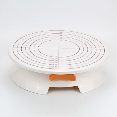 Поворотный столик вращающийся с разметкой 30 х 8 см (пластик)