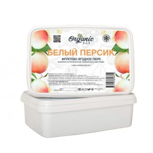 Пюре замороженное "Organic bar" Белый персик, (1 кг)