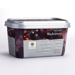 Пюре замороженное "Ravifruit" Черная смородина, (1 кг)