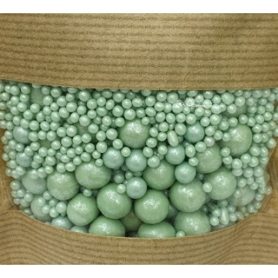 Рисовые шарики в глазури, микс "Мятный", 100 г