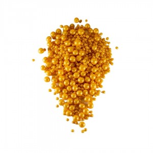 Рисовые шарики в глазури, "Золото микс" два размера 2/5 и 6/9, 100 г 