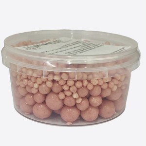 Рисовые шарики в шоколадной глазури с сублимированными ягодами "Малина" (2-11 мм), (90 г)