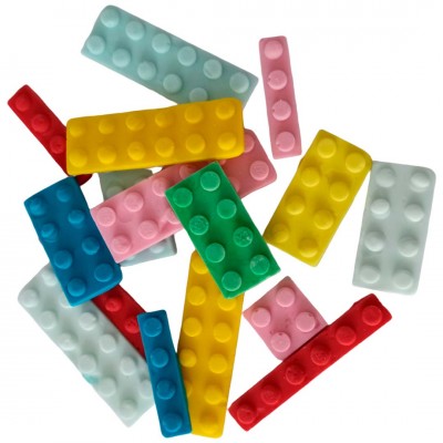 Сахарные фигурки "Кирпичики Лего"