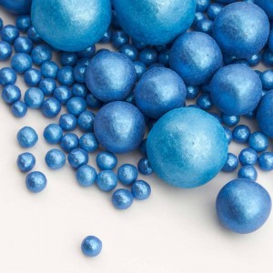 Сахарные шарики "Art of Paints" синяя волна, микс d2-20мм, 100 г