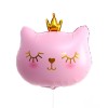 Шар фольгированный  фигура 81 см "Кошечка королева - розовая"   